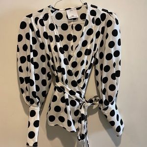 C/MEO polka dot blouse